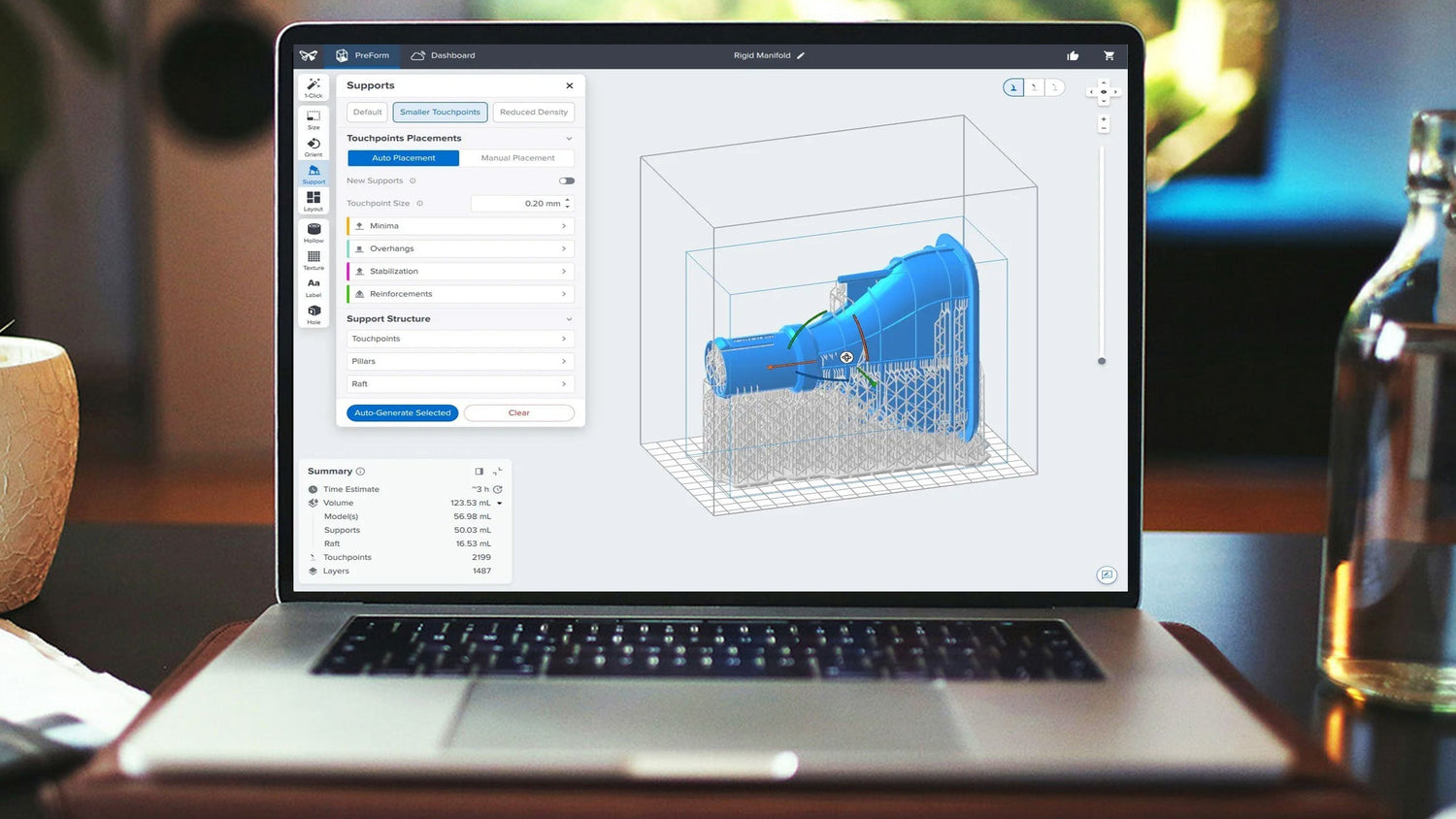 New Support Features for SLA 3D Printing With PreForm 3.51
